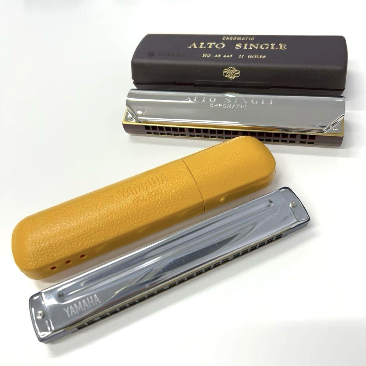 YAMAHA ヤマハ ハーモニカ 2点 セット〈ALTO SINGLE アルトシングル NO.AS440〉〈YAMAHA NO.220〉拍卖