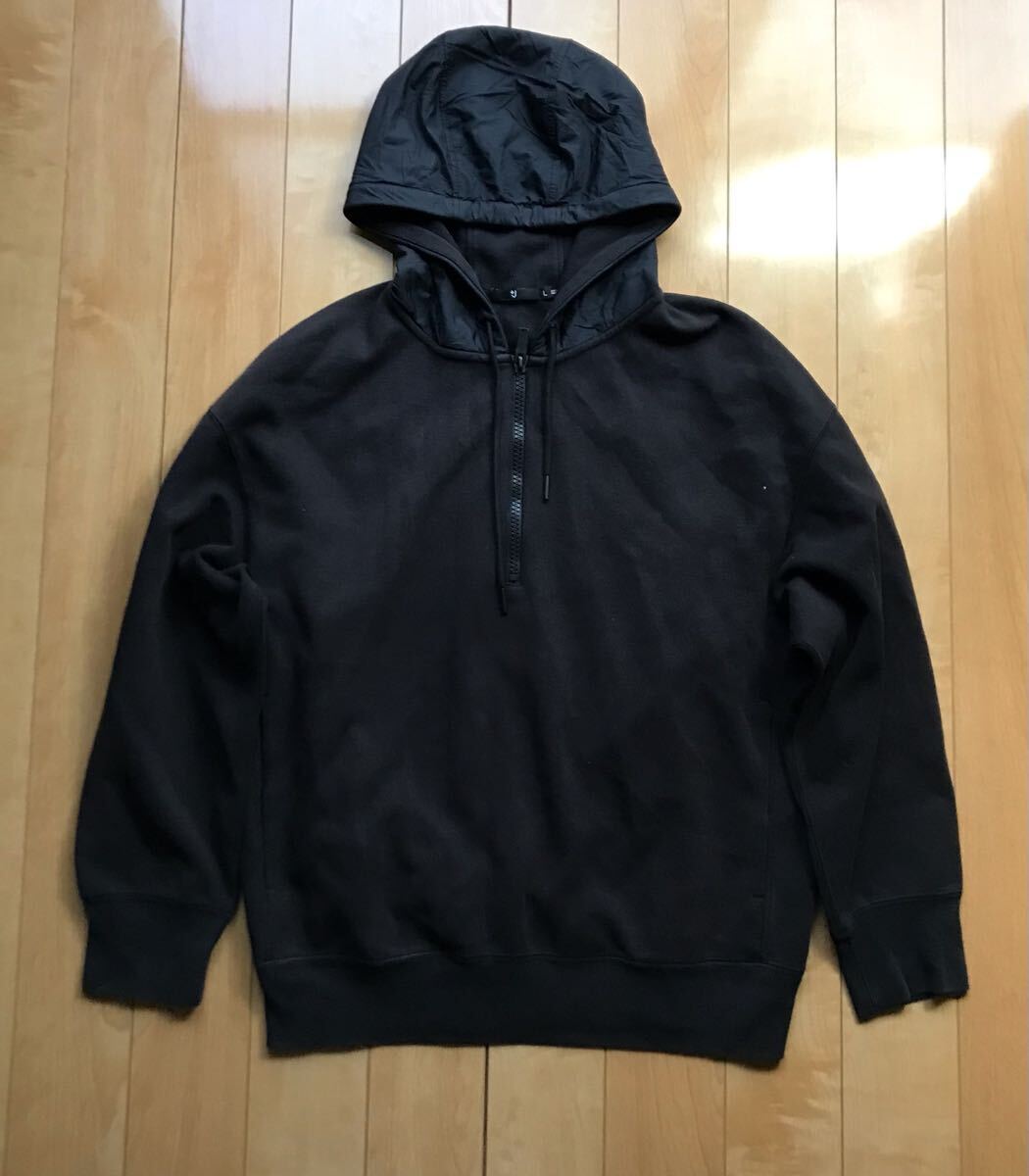 ユニクロ ドライスウェットハーフジップパーカ 定価5990円+税 583-1-426 メンズ ,拍卖