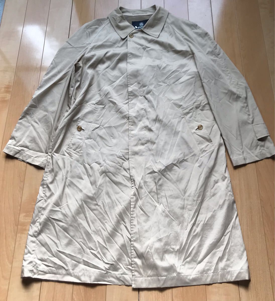 アクアキュースタム ステンカラーコート 580-1-413 メンズ ベージュ拍卖