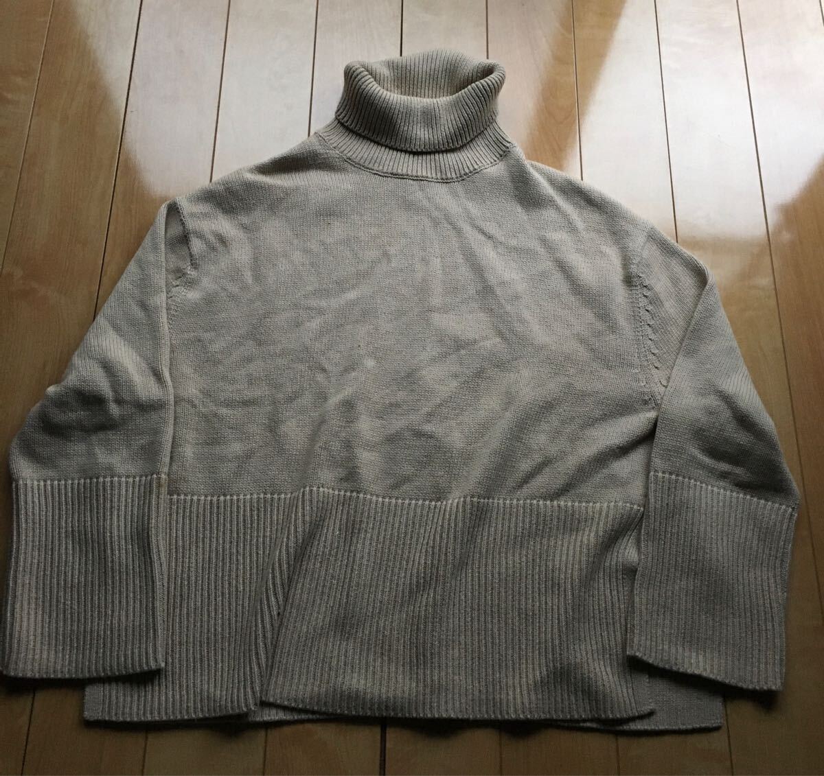 ギャップ タートルネックニットセーター 218-1-35 ベージュ XS拍卖