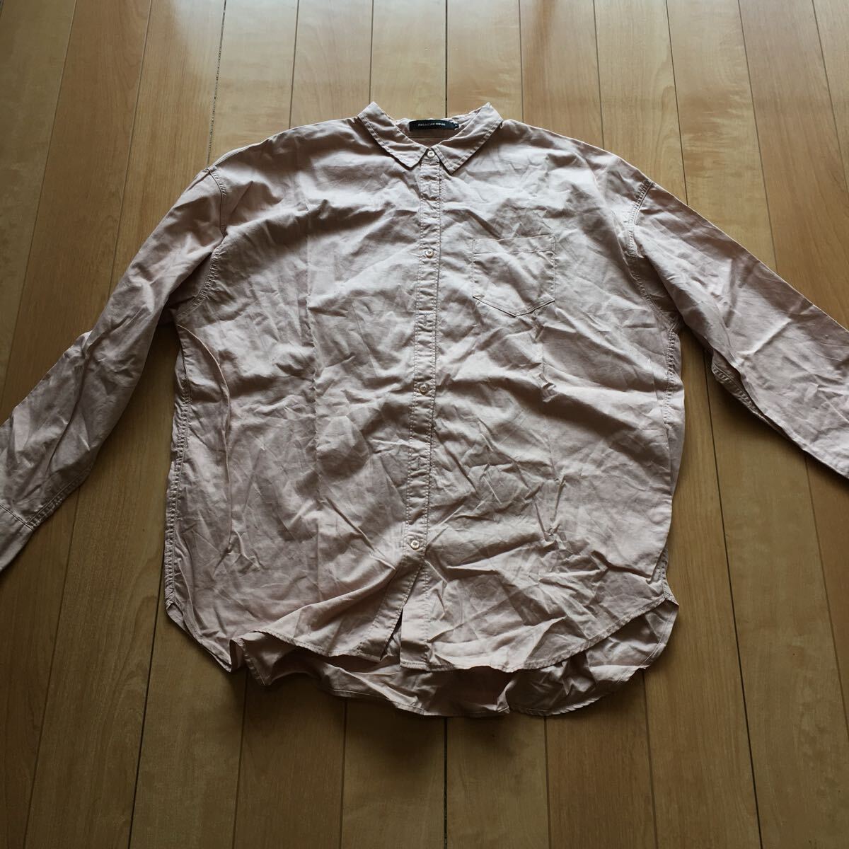 アメリカンホリック カラーシャツ 239-1-30 レディース L ピンクベージュ アメホリ拍卖