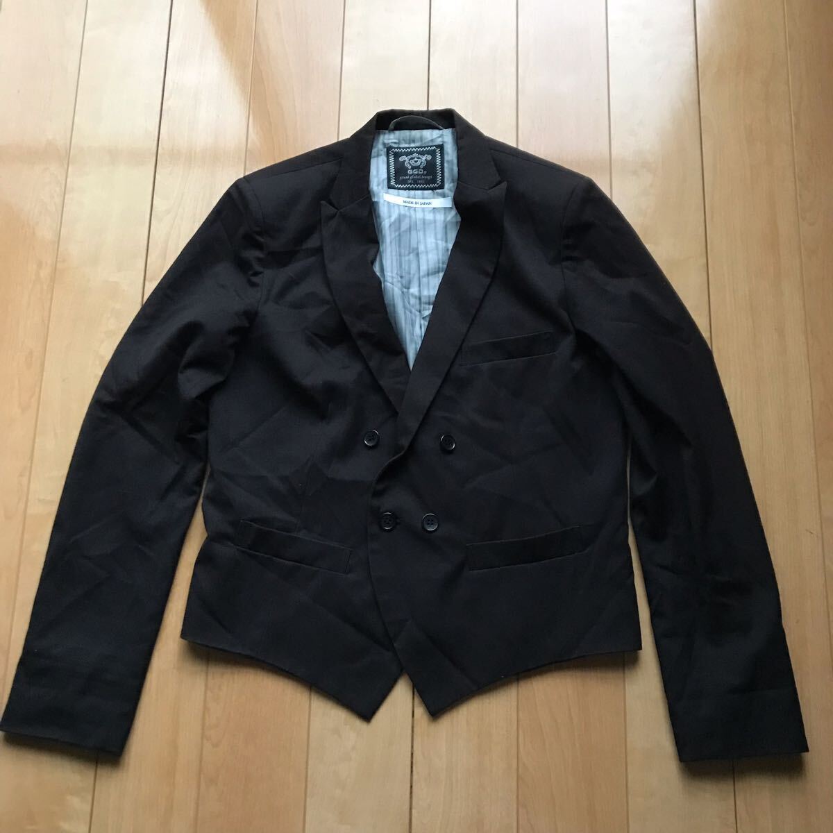 ジージーディー テーラードジャケット 573-1-411 メンズ 2 ブラック拍卖