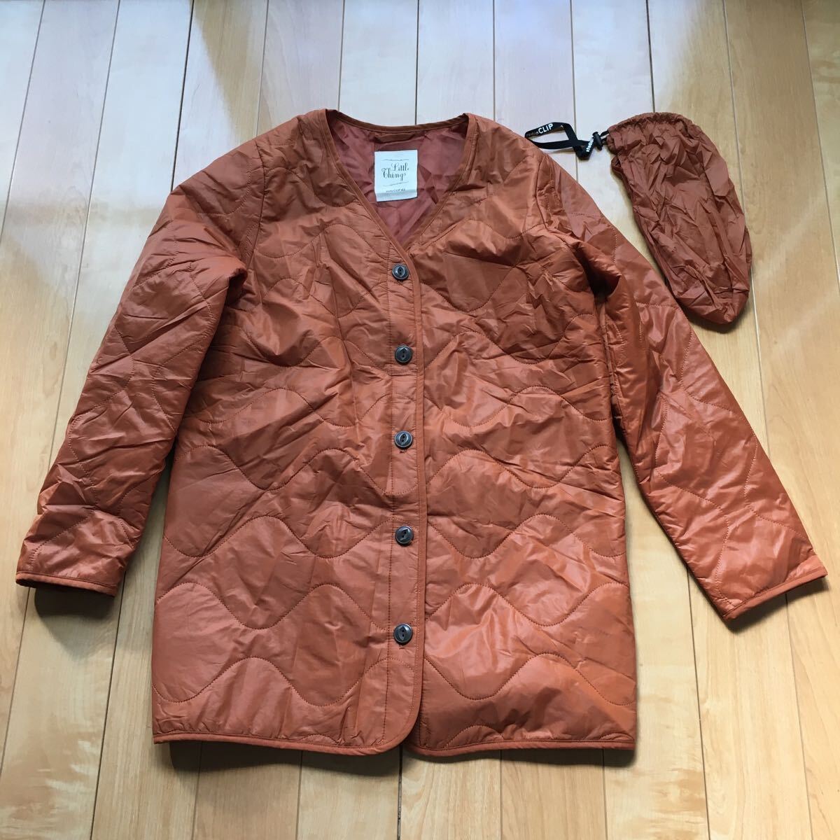 スタジオクリップ ノーカラージャケット 582-1-407 レディース M キルティング ナイロン100%拍卖