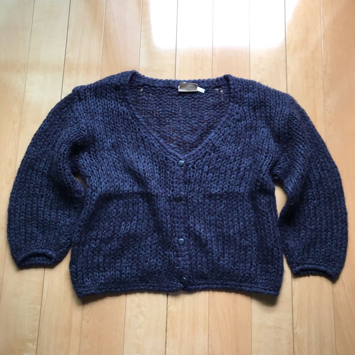 メルロー ニットカーディガン 146-6-310 レディース ネイビー拍卖