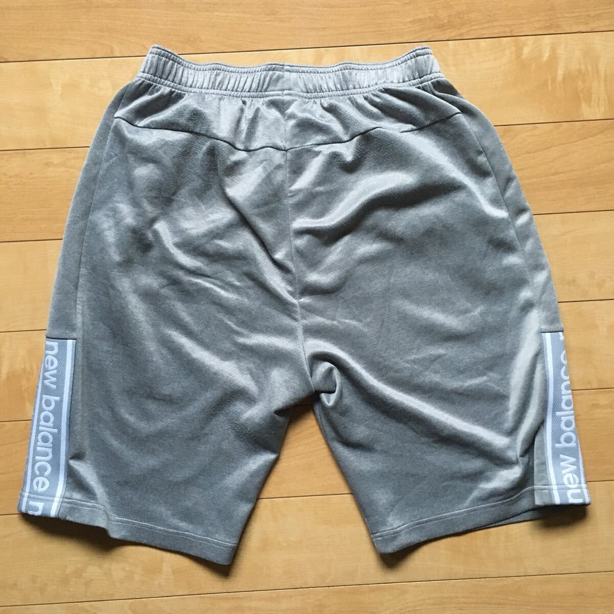 ニューバランス スウェットハーフパンツ 233-1-74 グレー L トレーニング ランニング拍卖