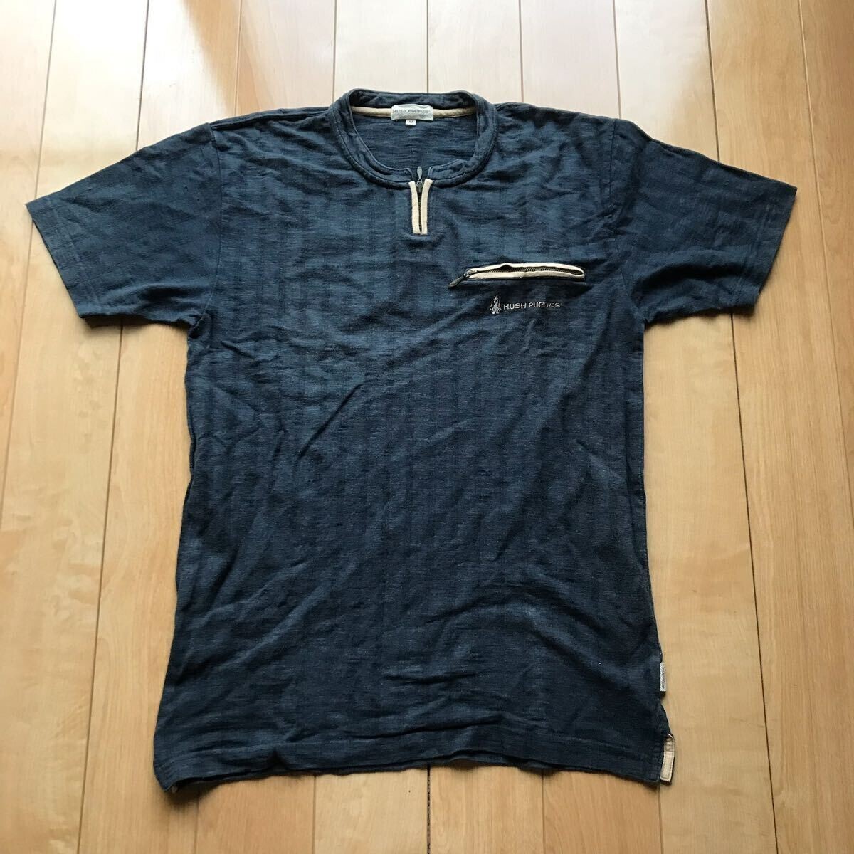 ハッシュパピー ハーフジップシャツ 107-1-395 メンズ M拍卖