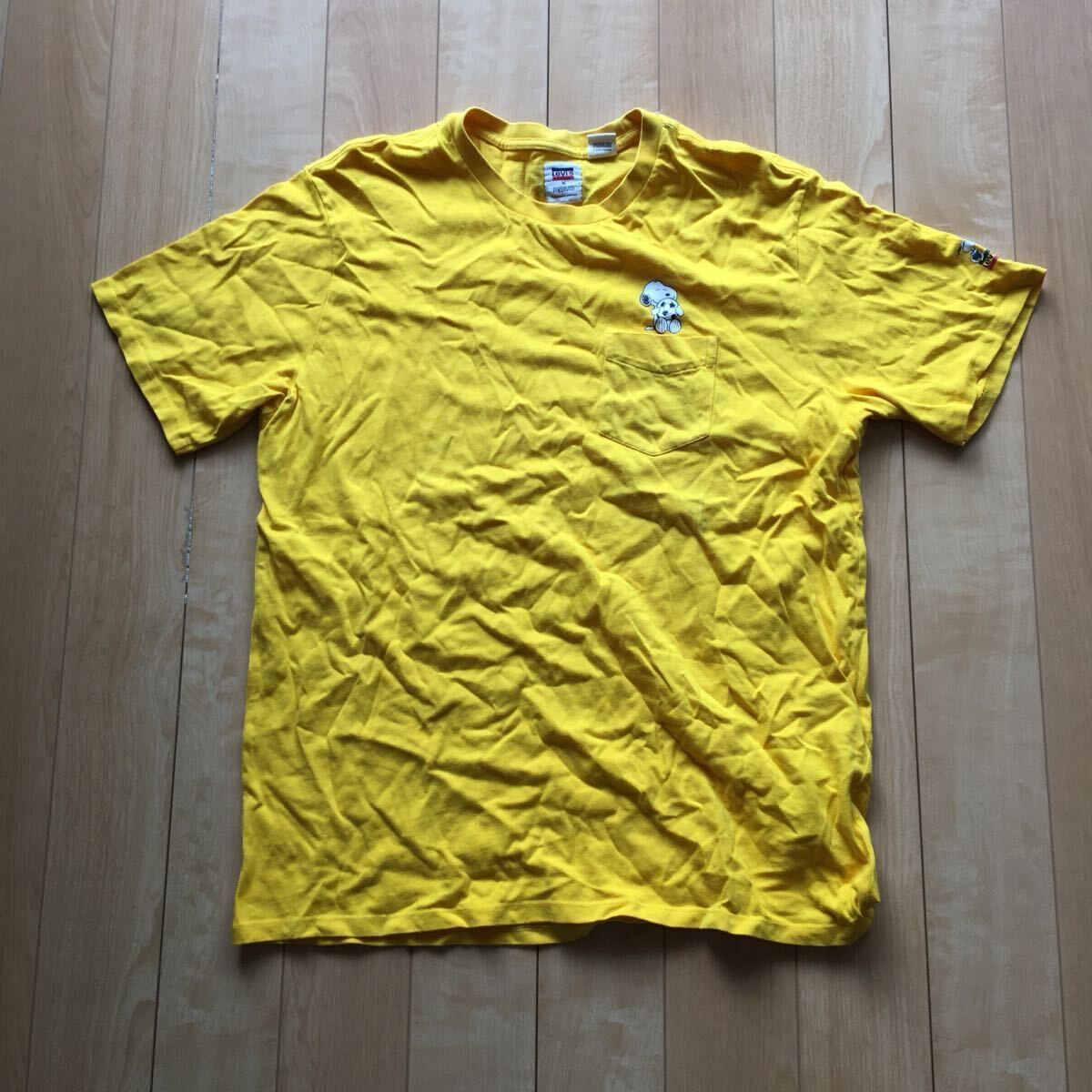 リーバイス×ピーナッツ スヌーピーコラボTシャツ 244-1-5 イエロー M拍卖