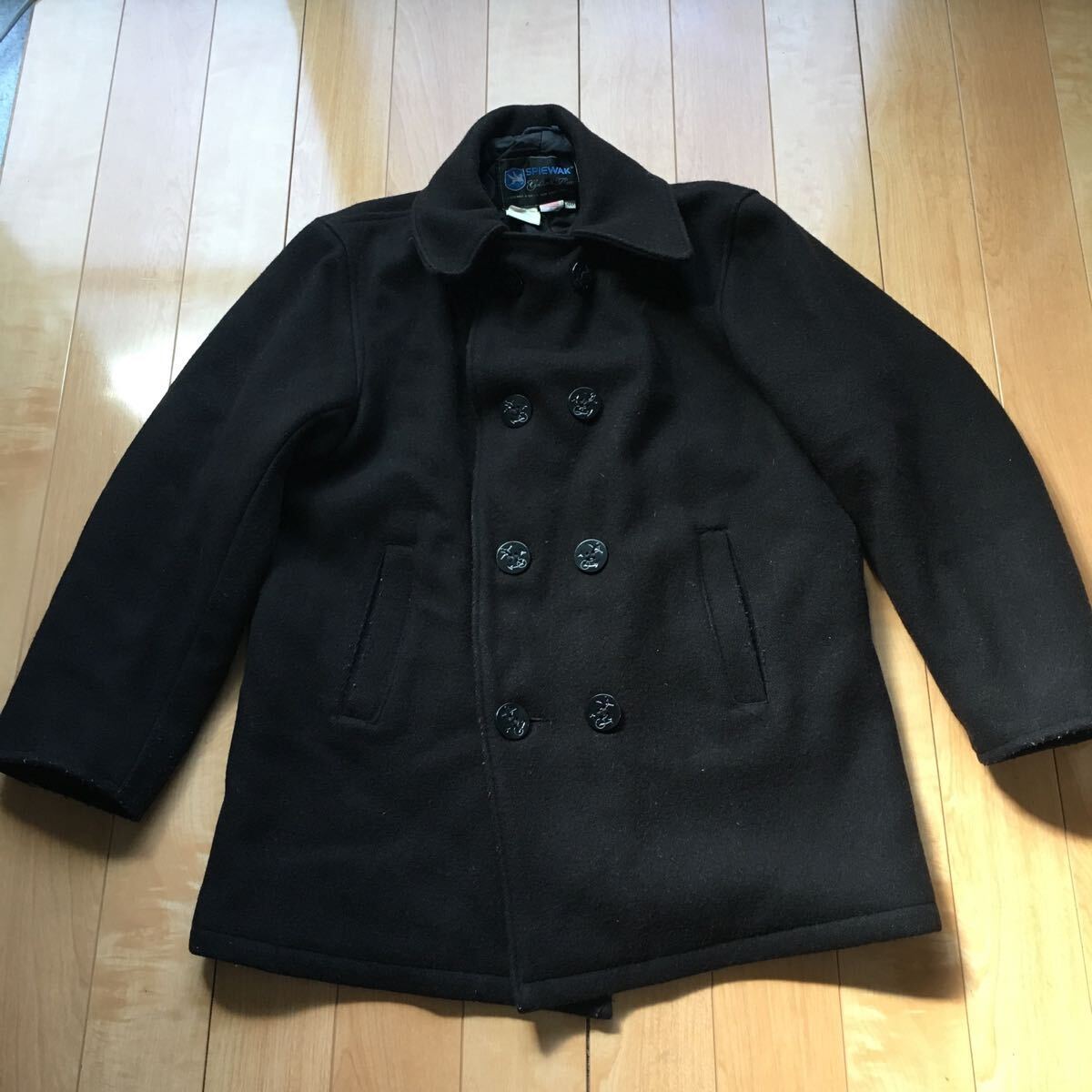 USA製 スピワック ピーコート 600-6-5 メンズ 40 ブラック拍卖