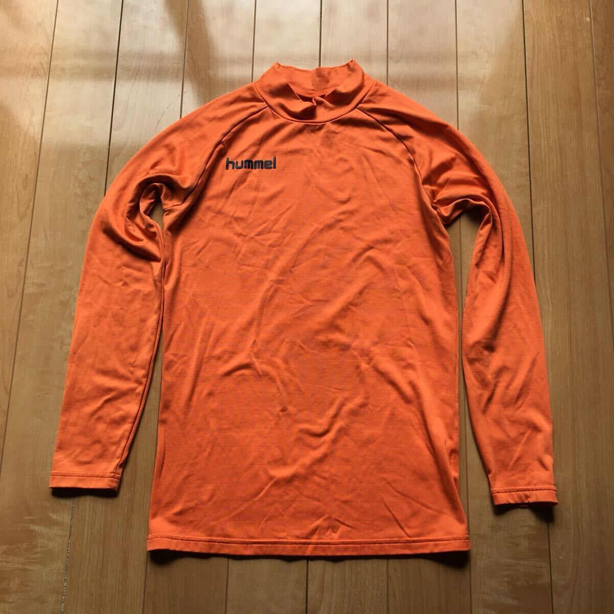 ヒュンメル ハイネックシャツ 206-1-30 メンズ M オレンジ サッカー ゴール拍卖