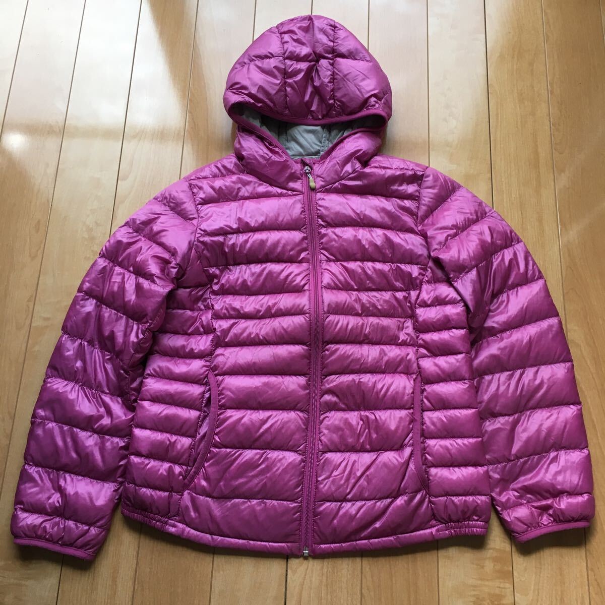 イオン トップバリュー ダウンジャケット 507-1-453 レディース L ピンク ナイロン100%拍卖