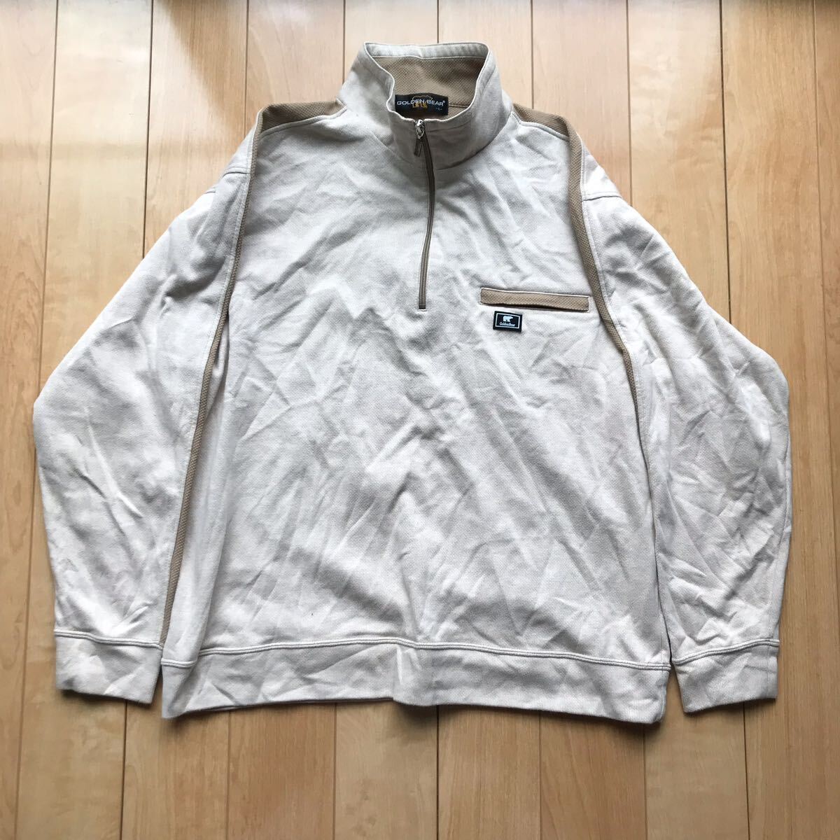 ゴールデンベア ハーフジップトレーナー 128-1-338 メンズ L拍卖