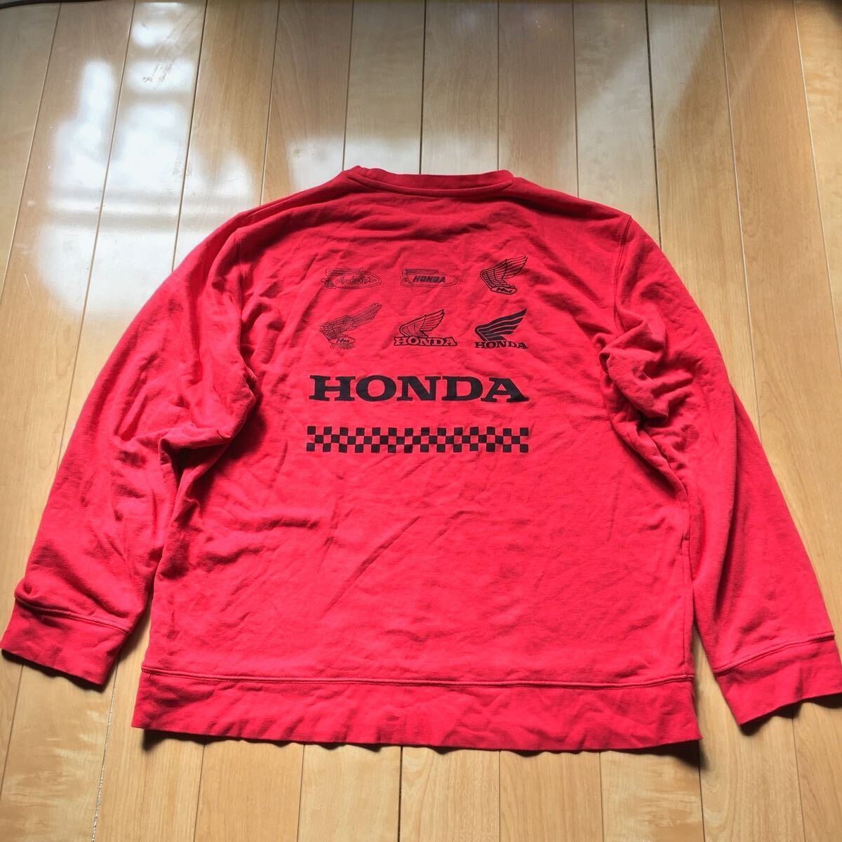 ジーユー×ホンダ ロングスリーブTシャツ 186-1-69 メンズ XL レッド拍卖