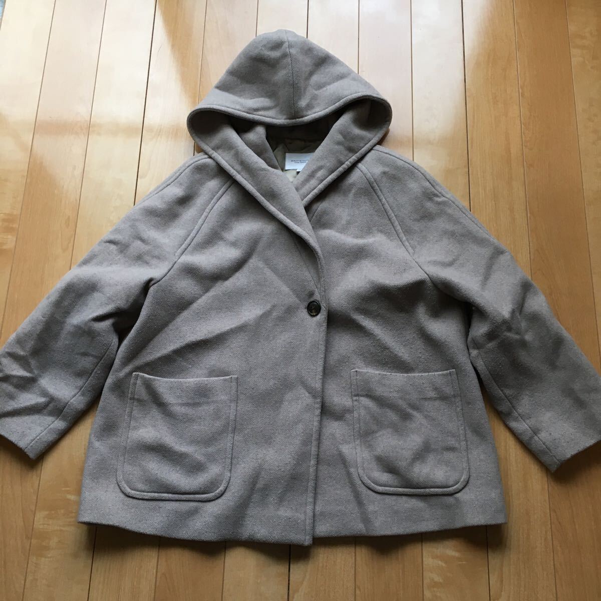 ビューティーアンドユース ユナイテッドアローズ フーデットショートコート 151-6-304 レディース S拍卖