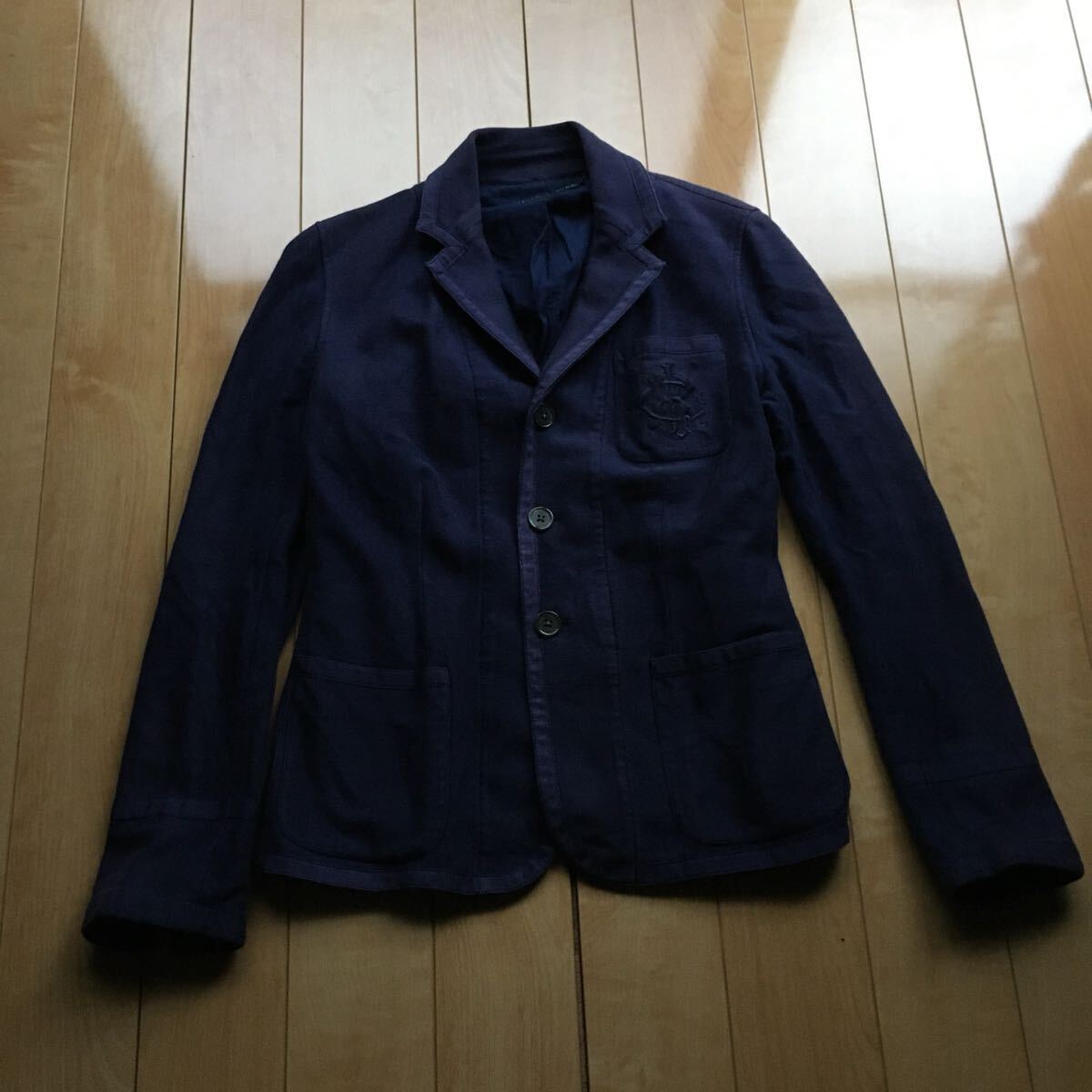 ラルフローレン テーラードジャケット 218-1-33 ネイビー パイピング ラルフ拍卖