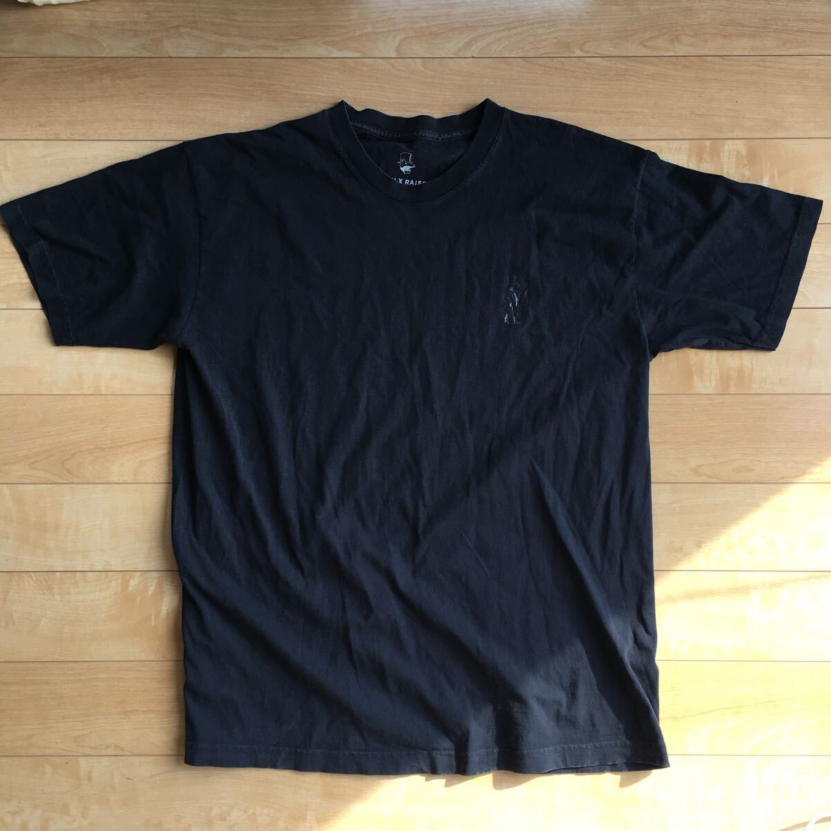 ボーンアンドレイズド クルーネックTシャツ 228-1-21 ブラック XL パンク スケボー拍卖