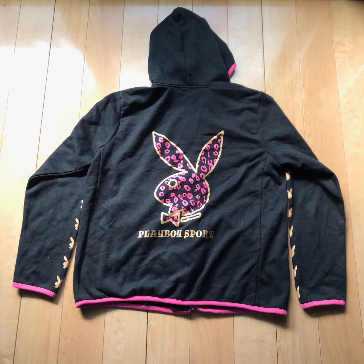 プレイボーイスポーツ ジップアップパーカー 569-1-418 レディース LL ブラック拍卖