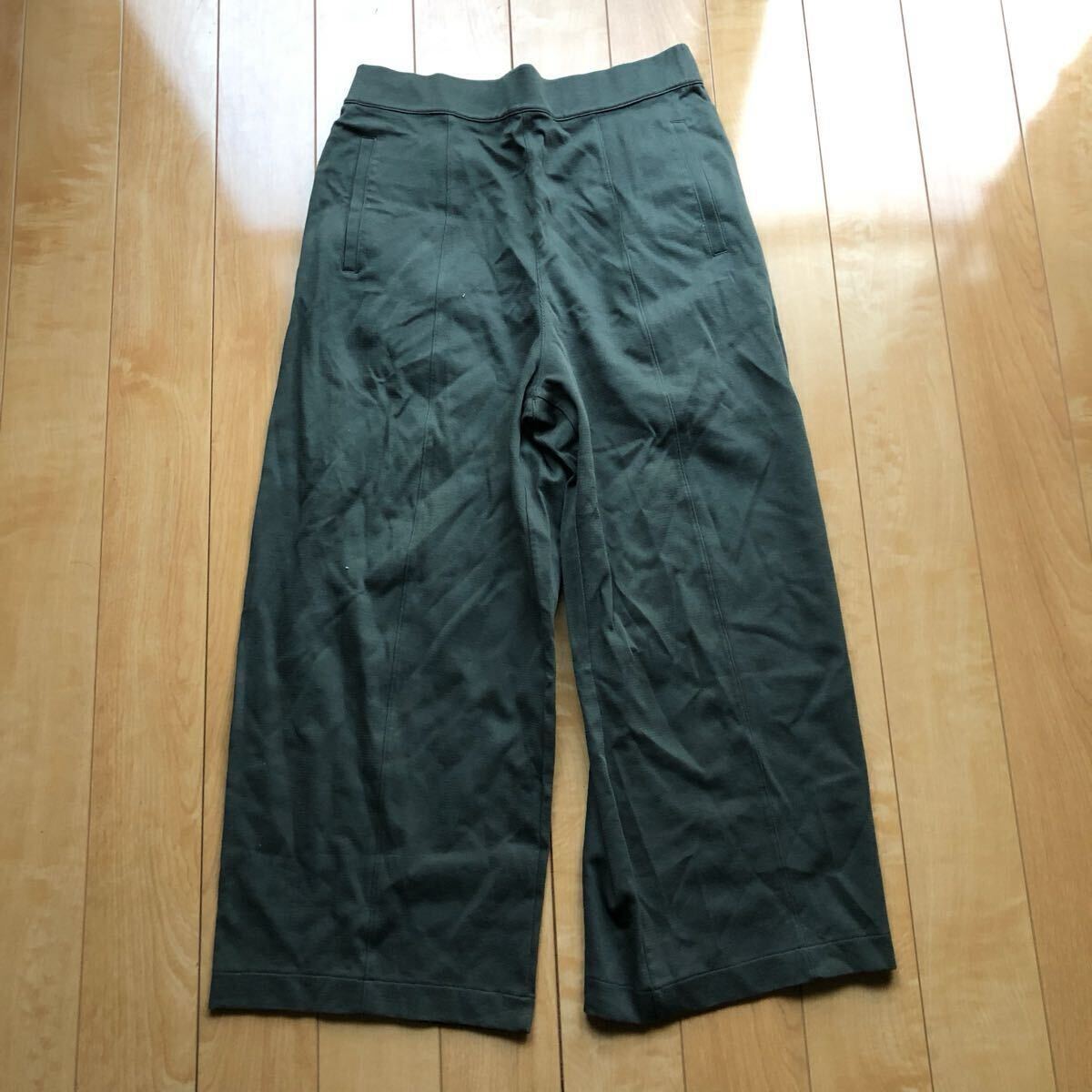 ユニクロ ガウチョパンツ 189-1-39 レディース カーキ拍卖