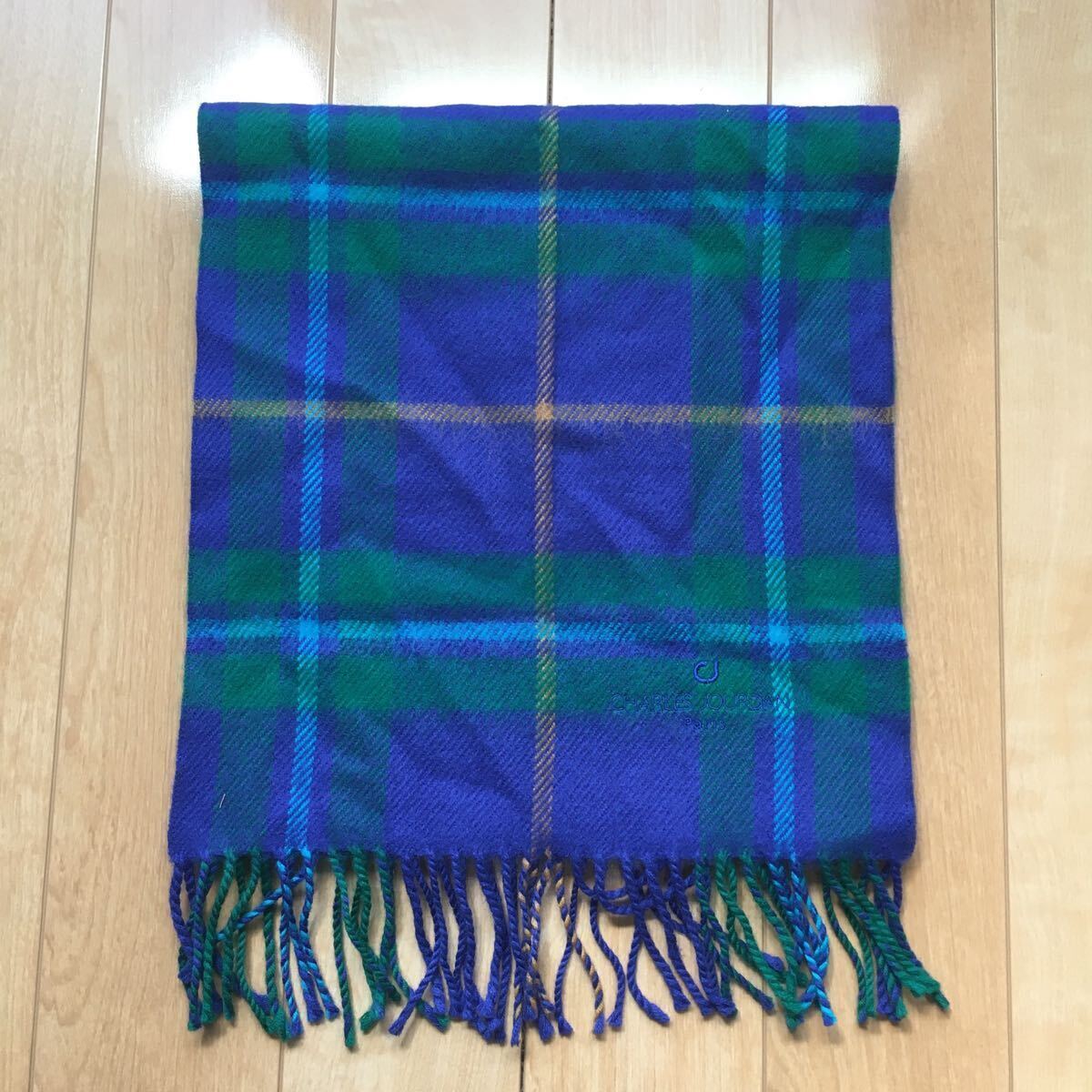 シャルルジョルダン ウールストール 097-1-466 チェック拍卖