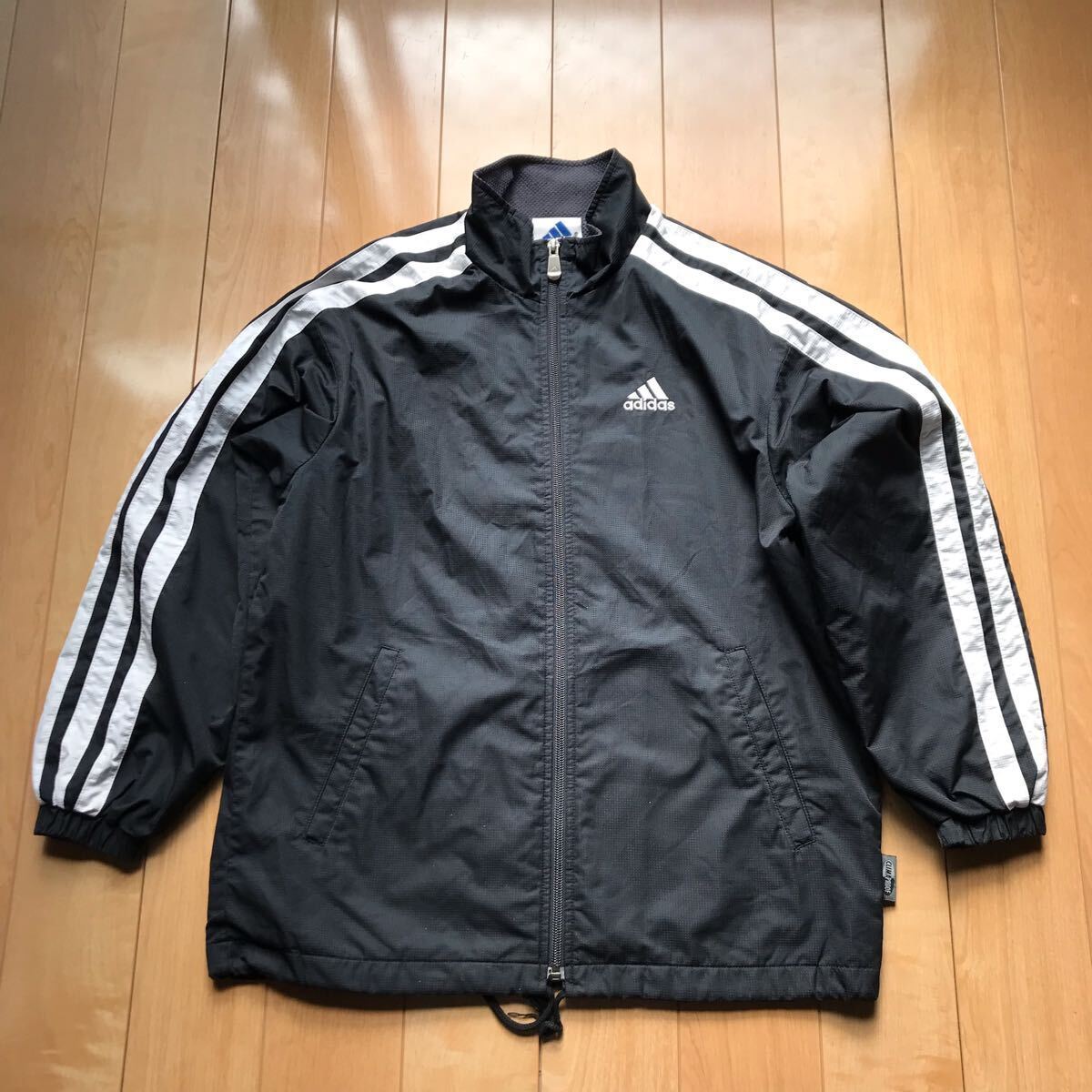 アディダス ジップアップブルゾン 568-1-411 ブラック ホワイト 150cm拍卖