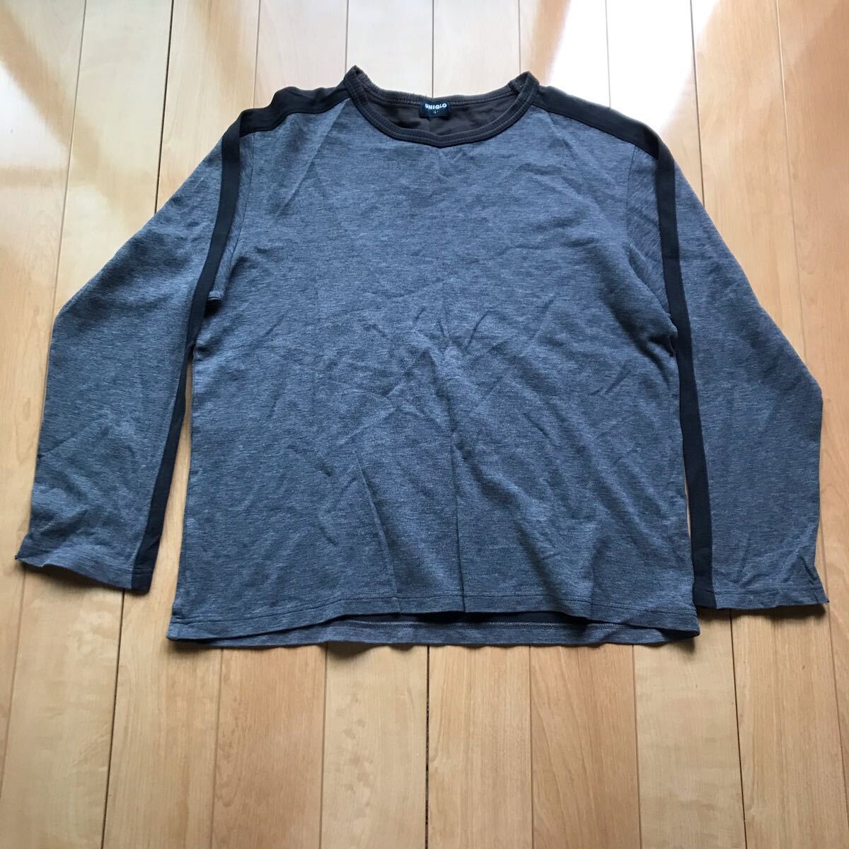 ユニクロ ロンT 572-1-431 メンズ L グレー拍卖