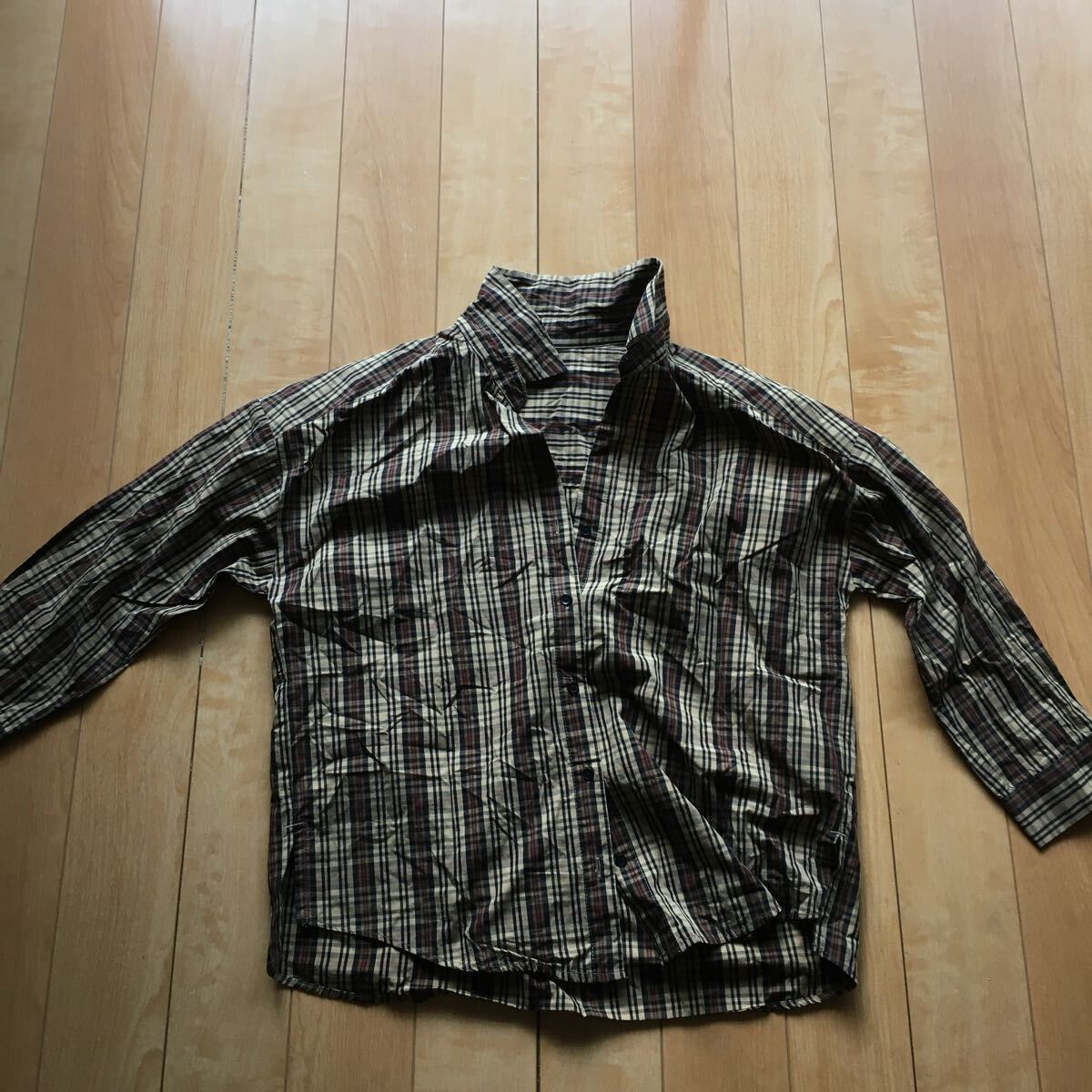 ソフィラ オープンカラーシャツ 239-1-25 レディース F タータンチェック 七分袖拍卖