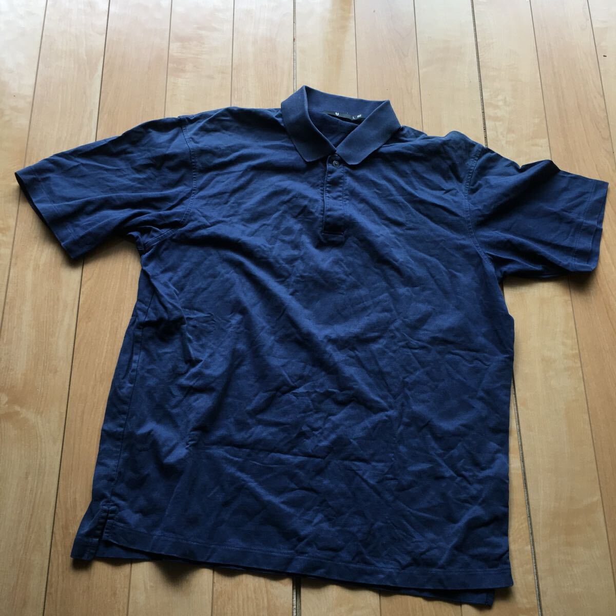 プラスジェイユニクロ ポロシャツ 232-1-22 メンズ L ネイビー拍卖