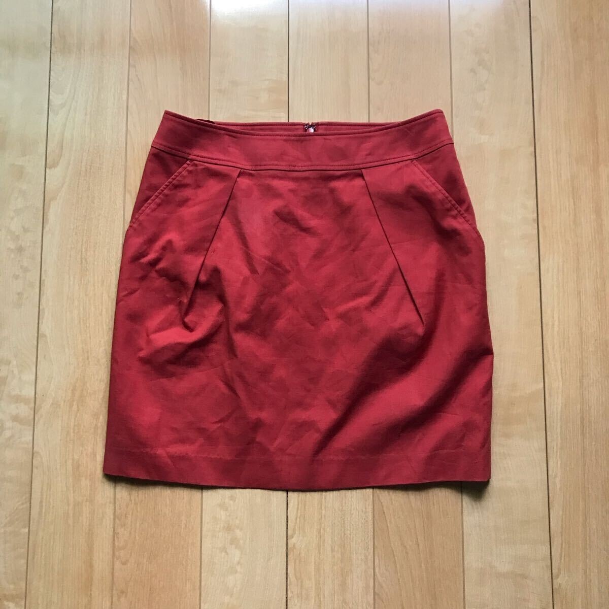 ビューティーアンドユース ユナイテッドアローズ コクーンスカート 543-1-308 レディース M レッド拍卖