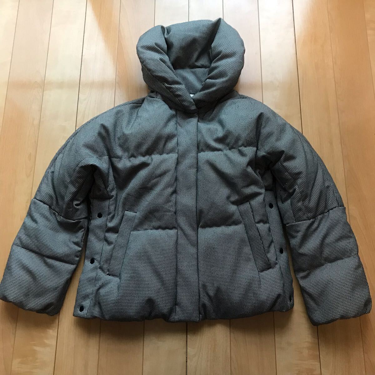 プラステ ダウンジャケット 136-6-315 レディース S 千鳥格子拍卖