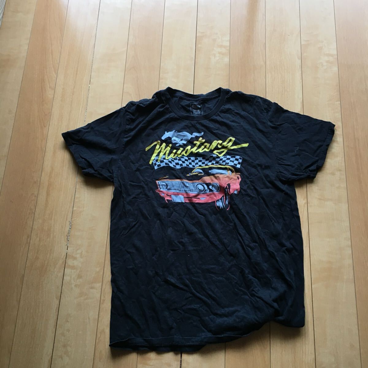 フォード マスタングTシャツ 244-1-25 ブラック L/G アメ車 企業拍卖