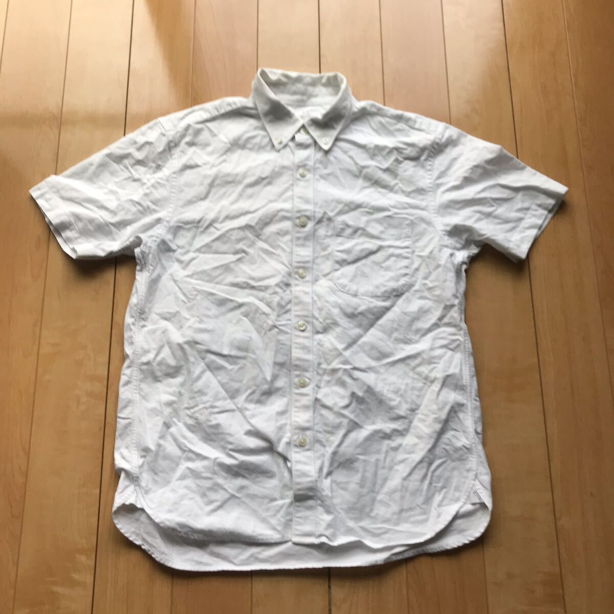 無印良品 ボタンダウンシャツ 176-1-4 メンズ M ホワイト拍卖