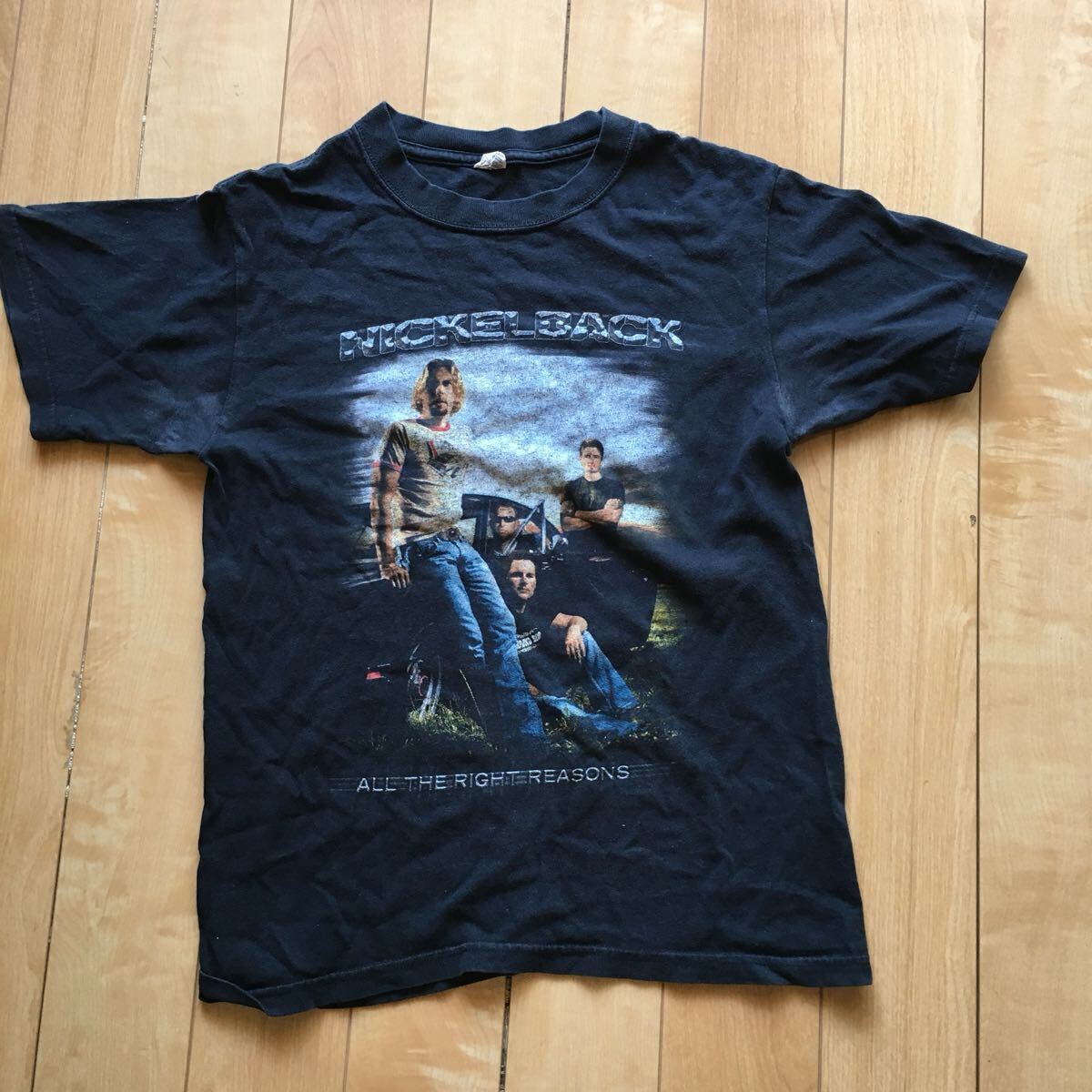 レア nickel back 2006 world tour tee 244-1-97 メンズ S ブラック バンド ロック拍卖