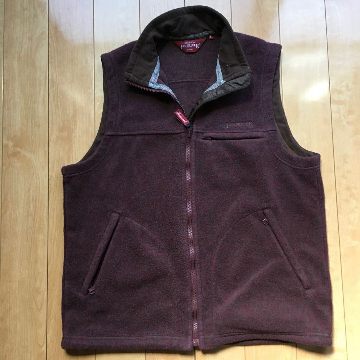 ジェーンリバー アシックス ジップベスト 186-1-27 レディース L フリース拍卖
