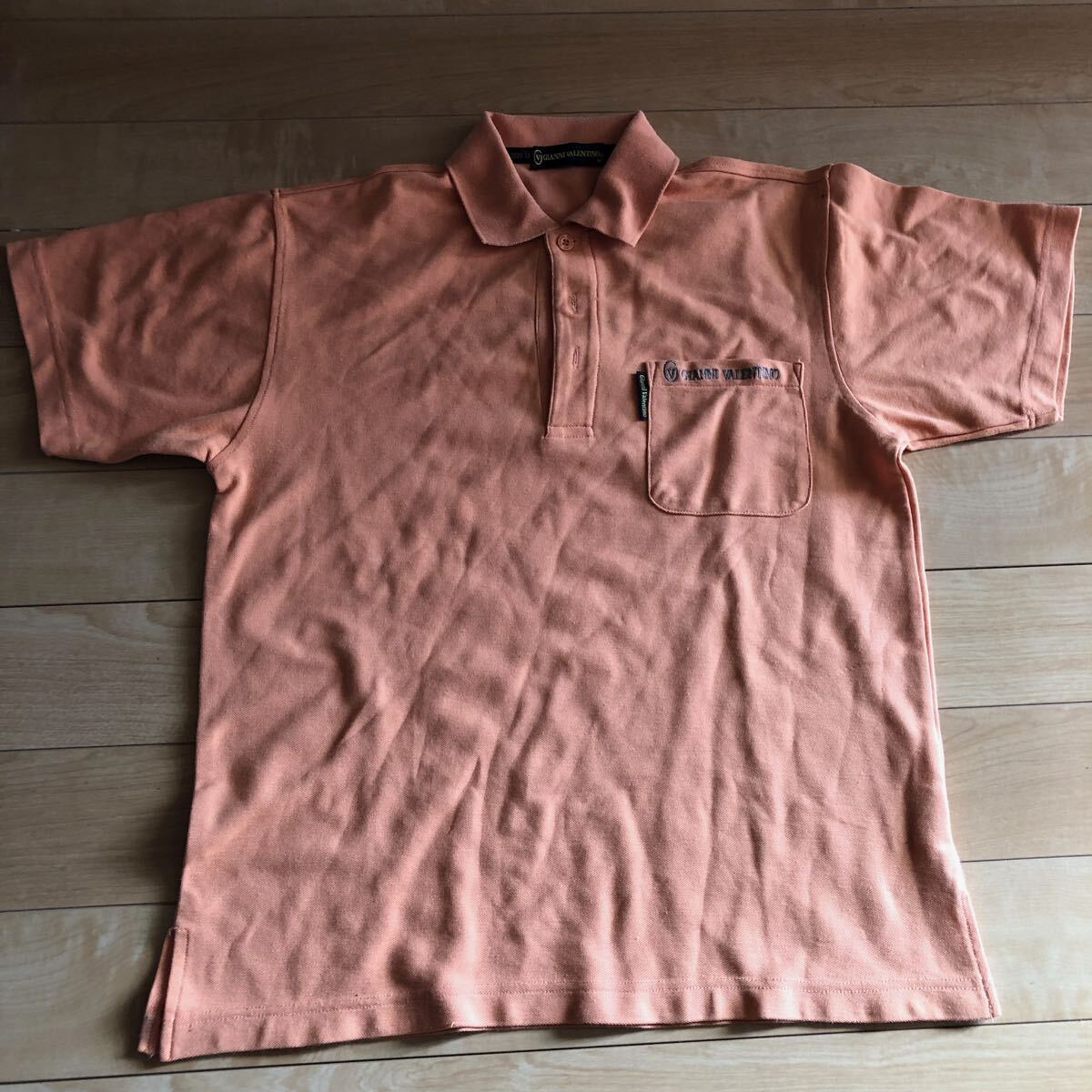 ヴァレンティノ ポロシャツ 228-1-61 メンズ M オレンジ拍卖