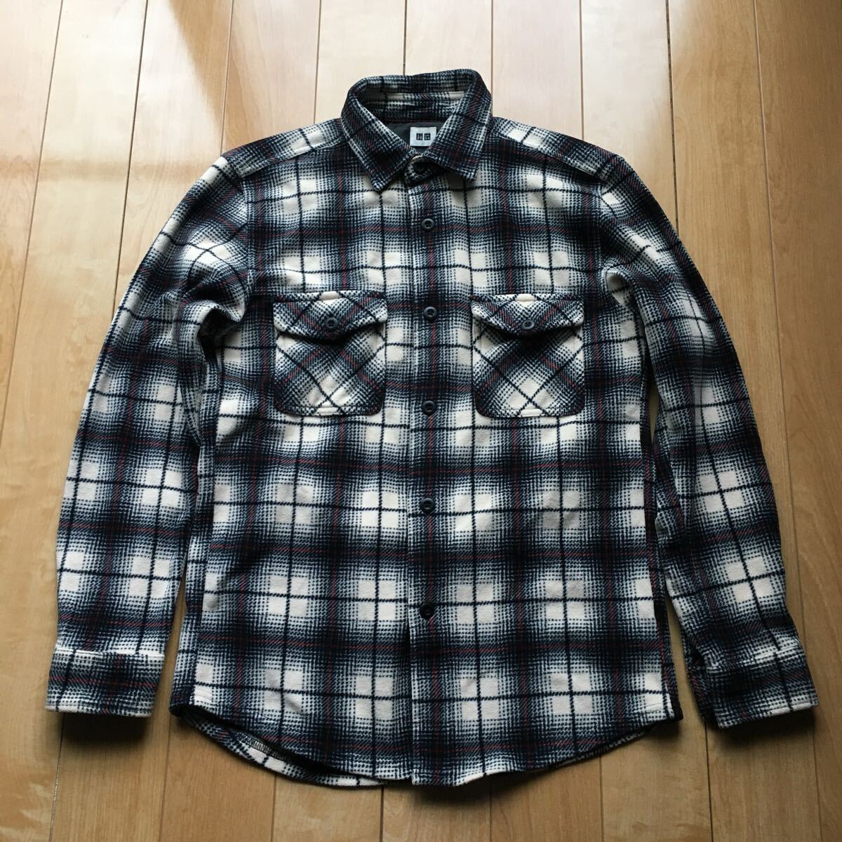ユニクロ ヘビーフランネルシャツ 196-1-11 メンズ M タータンチェック拍卖
