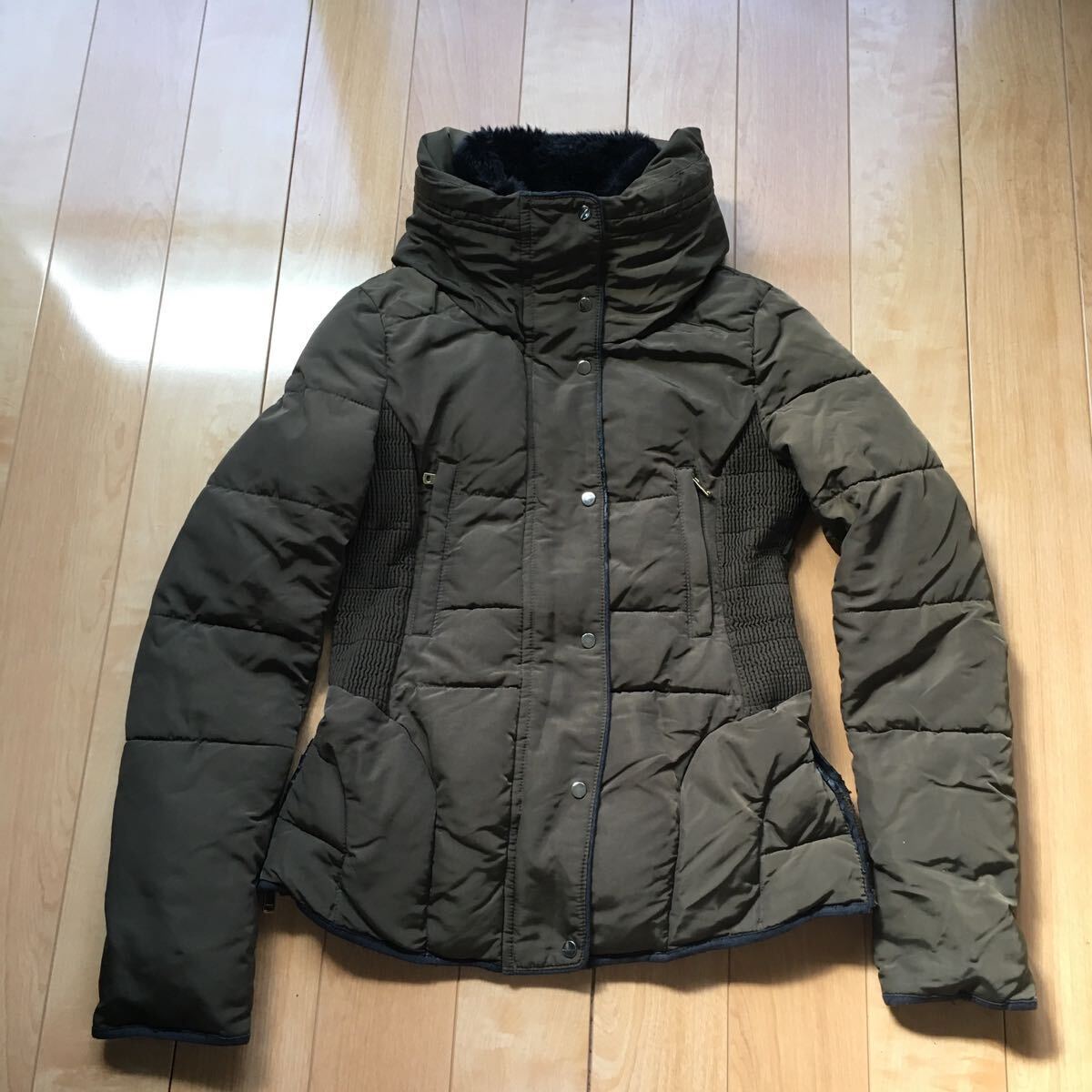 ザラベーシック ジップアップジャケット 600-6-4 レディース カーキ拍卖