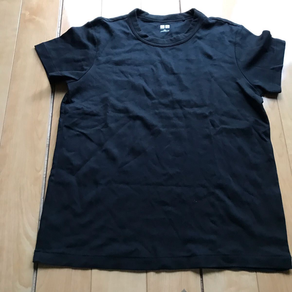 ユニクロ クルーネックT 定価1500円+税 172-1-318 レディース XL ブラック拍卖