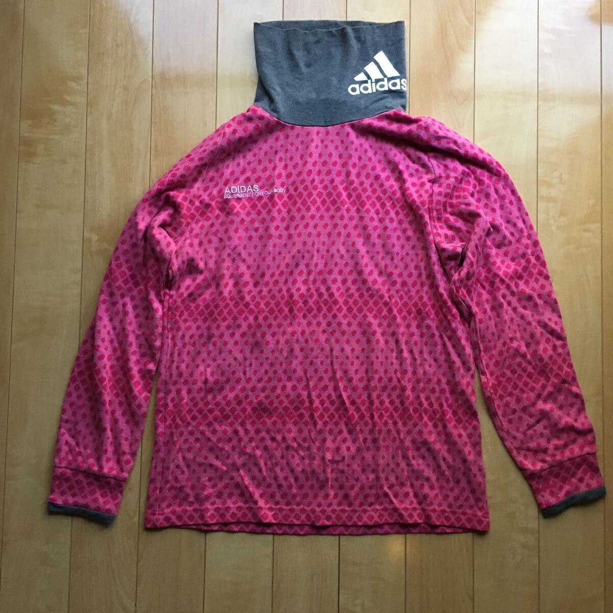 アディダスゴルフ タートルネックカットソー 531-1-406 レディース O/XG ピンク ドット拍卖