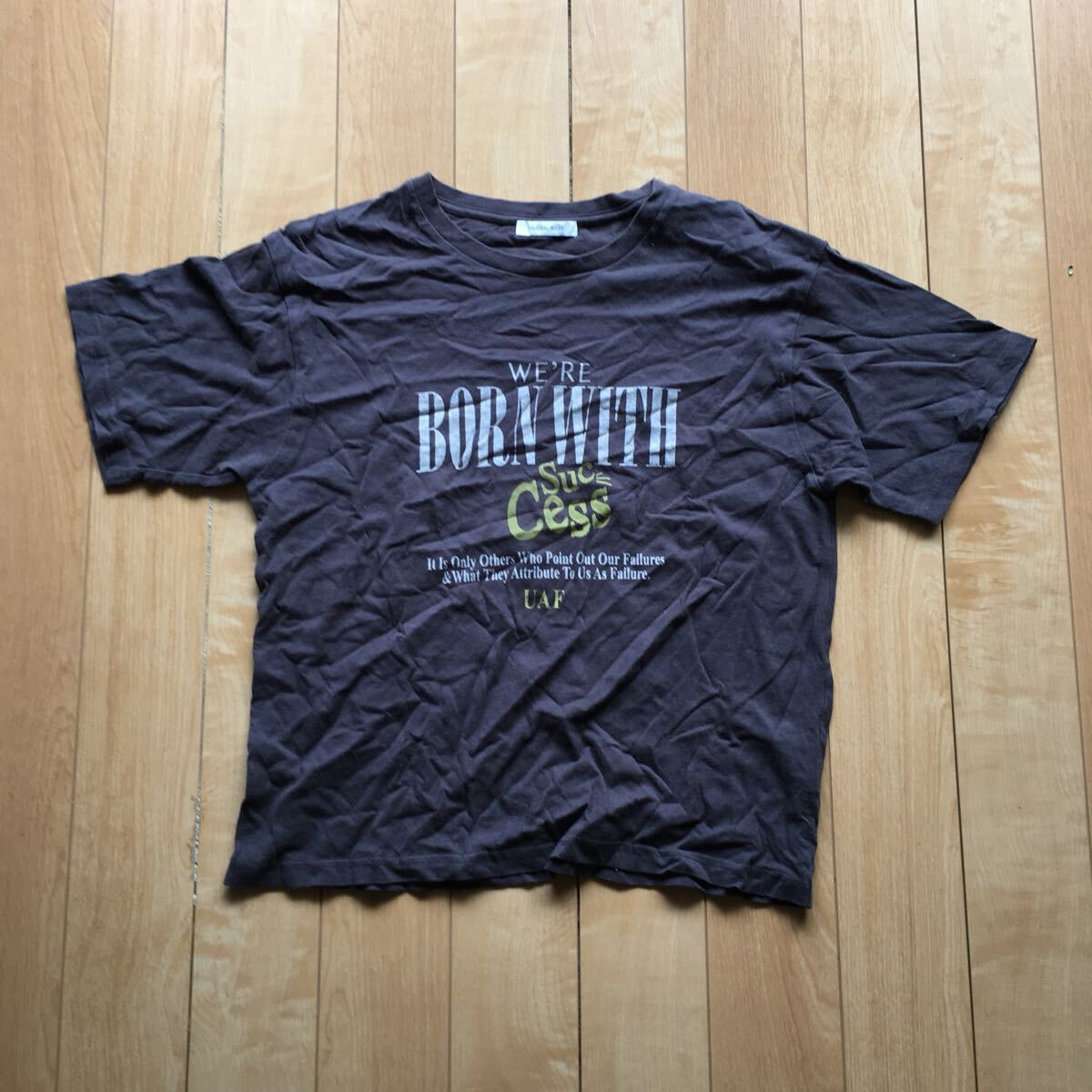 グローバルワーク デザインTシャツ 244-1-14 ブラック F拍卖