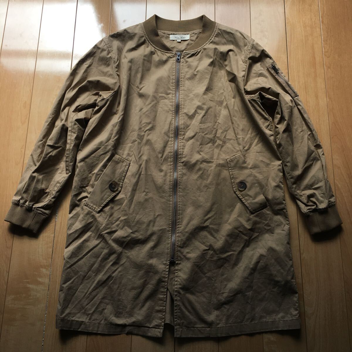 ハートマーケット MA-1コート 206-1-23 レディース L ベージュ拍卖