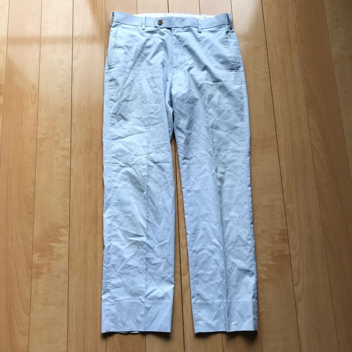 ユニクロ ドライノータックパンツ 定価2990円+税 078-1-308 メンズ ウエスト73cm ベージュ拍卖