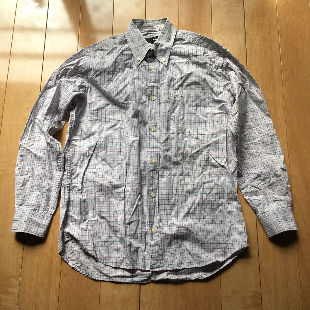 フィラ オックスフォードシャツ 196-1-42 メンズ M チェック拍卖