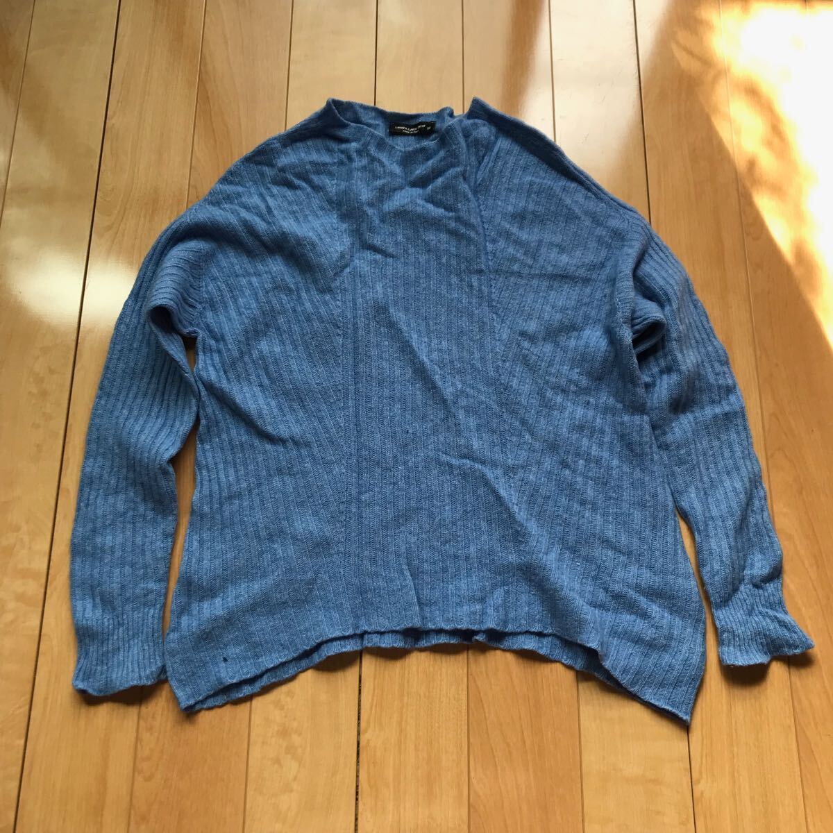 イタリー製 ダヴァンギャルドトリコット ニットセーター 570-1-423 ブルー M拍卖
