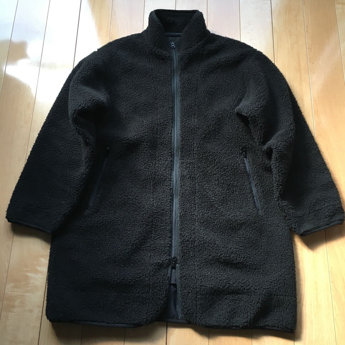 ビームス ボアロングコート 605-6-12 メンズ S ブラック拍卖