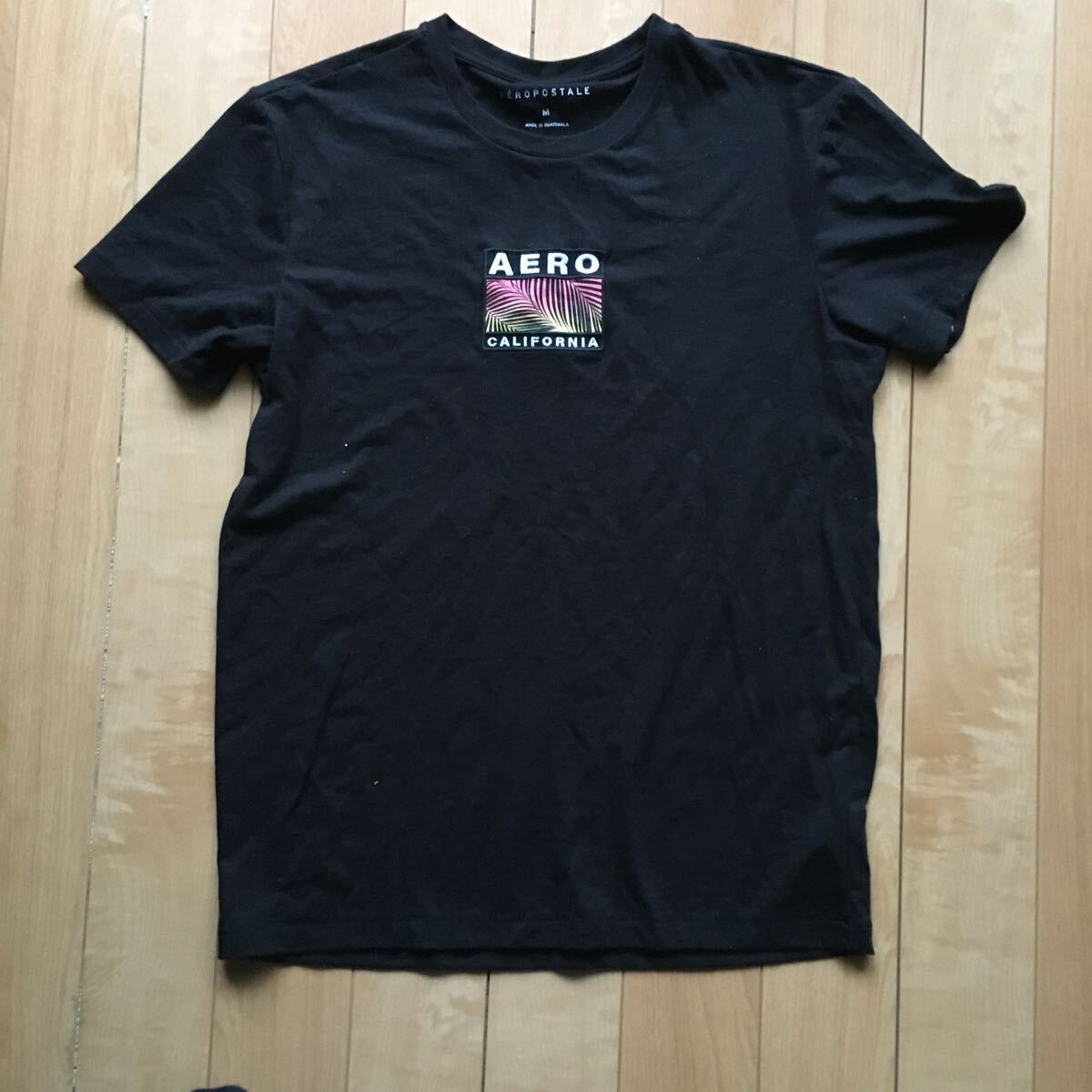 エアロポステール 半袖Tシャツ 235-1-94 ブラック M拍卖