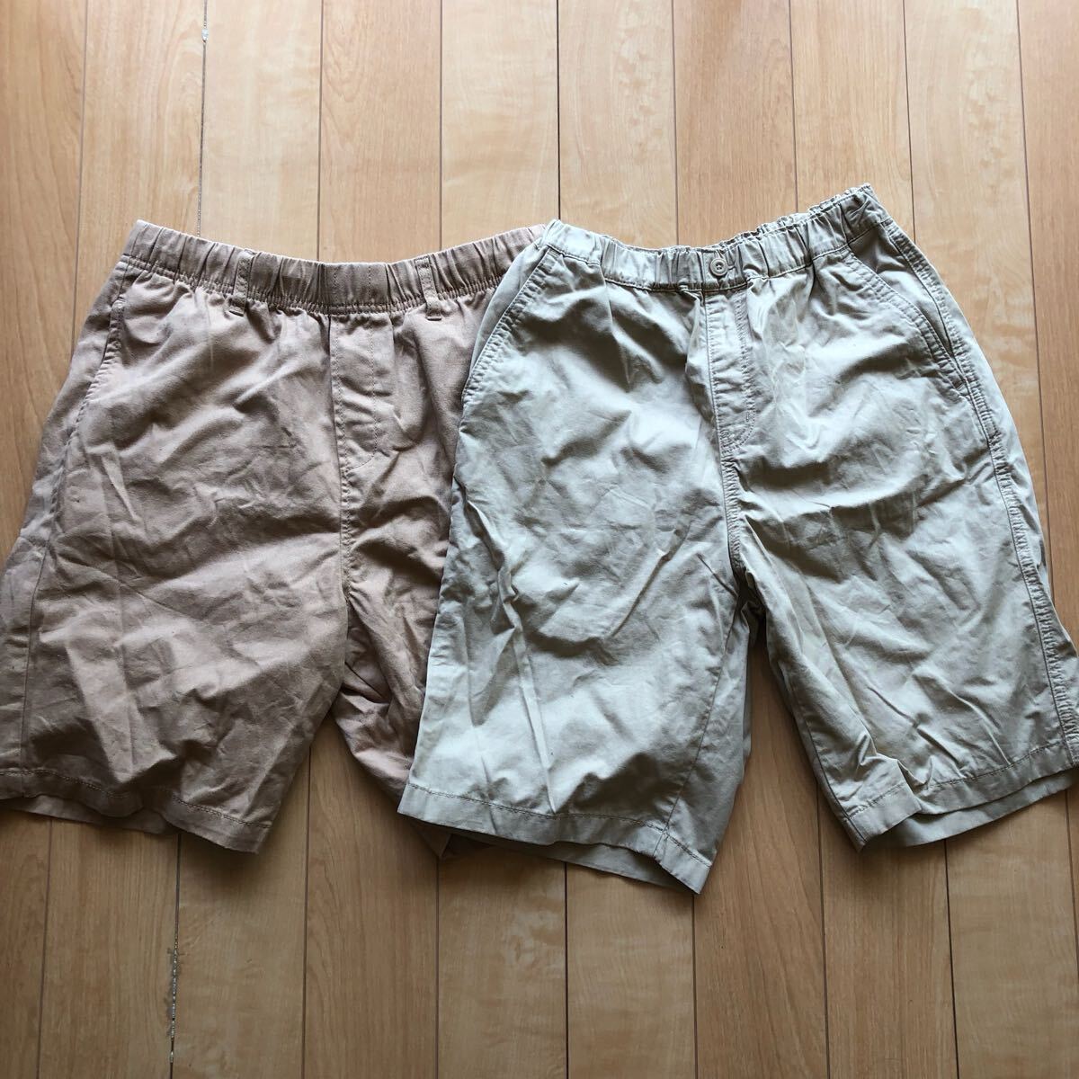 ウィゴー ユニクロ ハーフパンツ 2点セット 237-1-3 ベージュ S 160cm拍卖