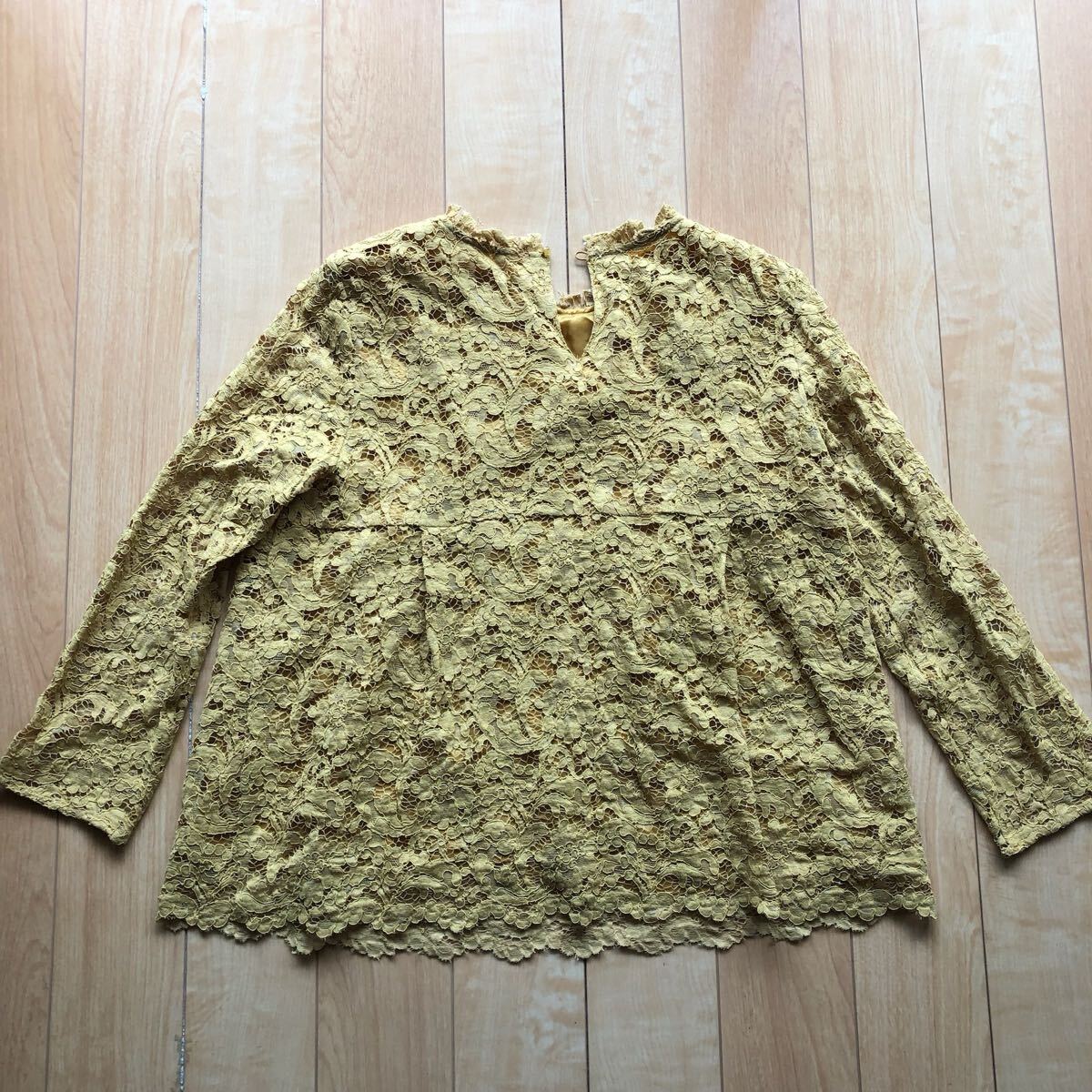 ティアラ レースブラウス 237-1-9 レディース イエロー拍卖