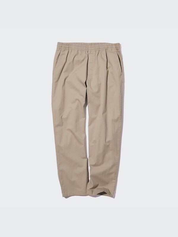 ユニクロ イージーリラックスアンクルパンツ 073-1-309 メンズ S ベージュ拍卖