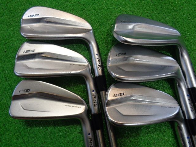 GK石川橋●596 ピン◆i59◆AEROTECH SteelFiber i95◆X◆アイアン6本セット◆ドットカラーブルー◆拍卖