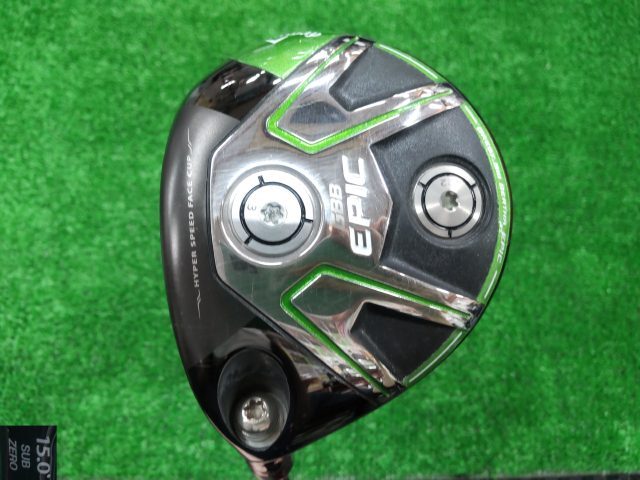 GK豊田▼ 581 【希少】【左用】キャロウェイ★GBB EPIC SUB ZERO★SpeederEVOLUTION for GBB(JP)★S★15度★フェアウェイ★拍卖