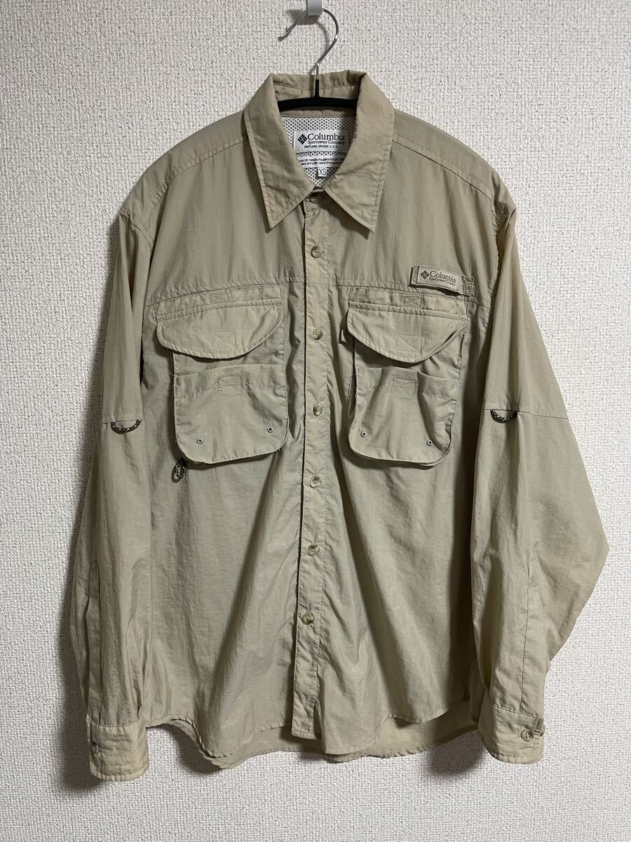 90s 00s Columbia PFG 長袖シャツ シャツ メッシュ フィッシングシャツ コロンビア ユニセックス メンズ レディース XS拍卖